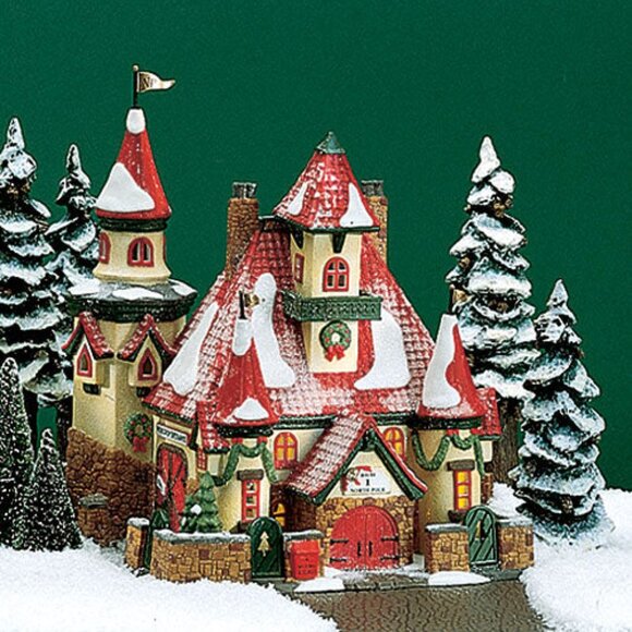 NIB Department 56North Pole Series "North Pole; Home of Mr & Mrs Claus"